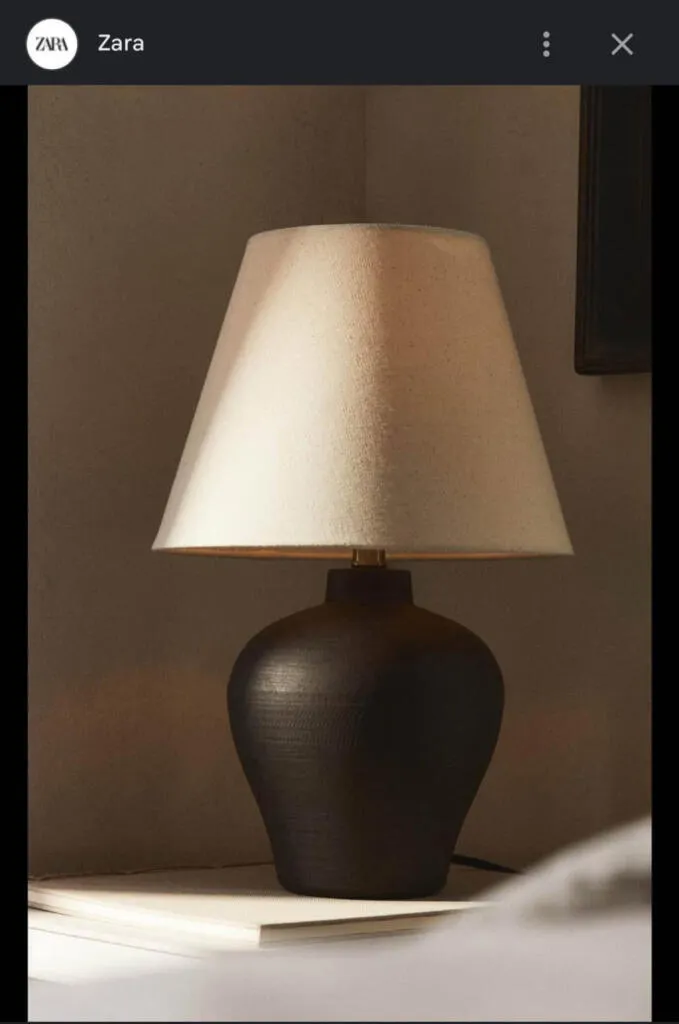Zara home lamp